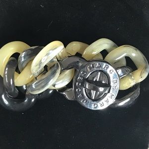 Gorgeous Marc By Marc Jacobs Gun Metal Clasp Brac.